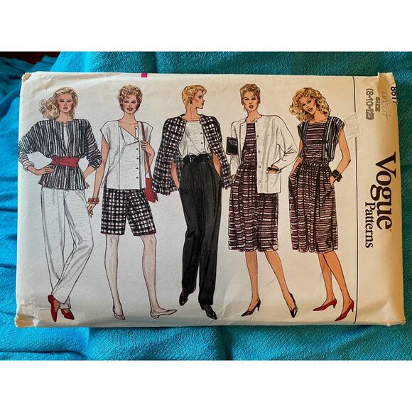 Vogue sewing pattern 8617 dress jacket skirt pants top - Picture 1 of 6